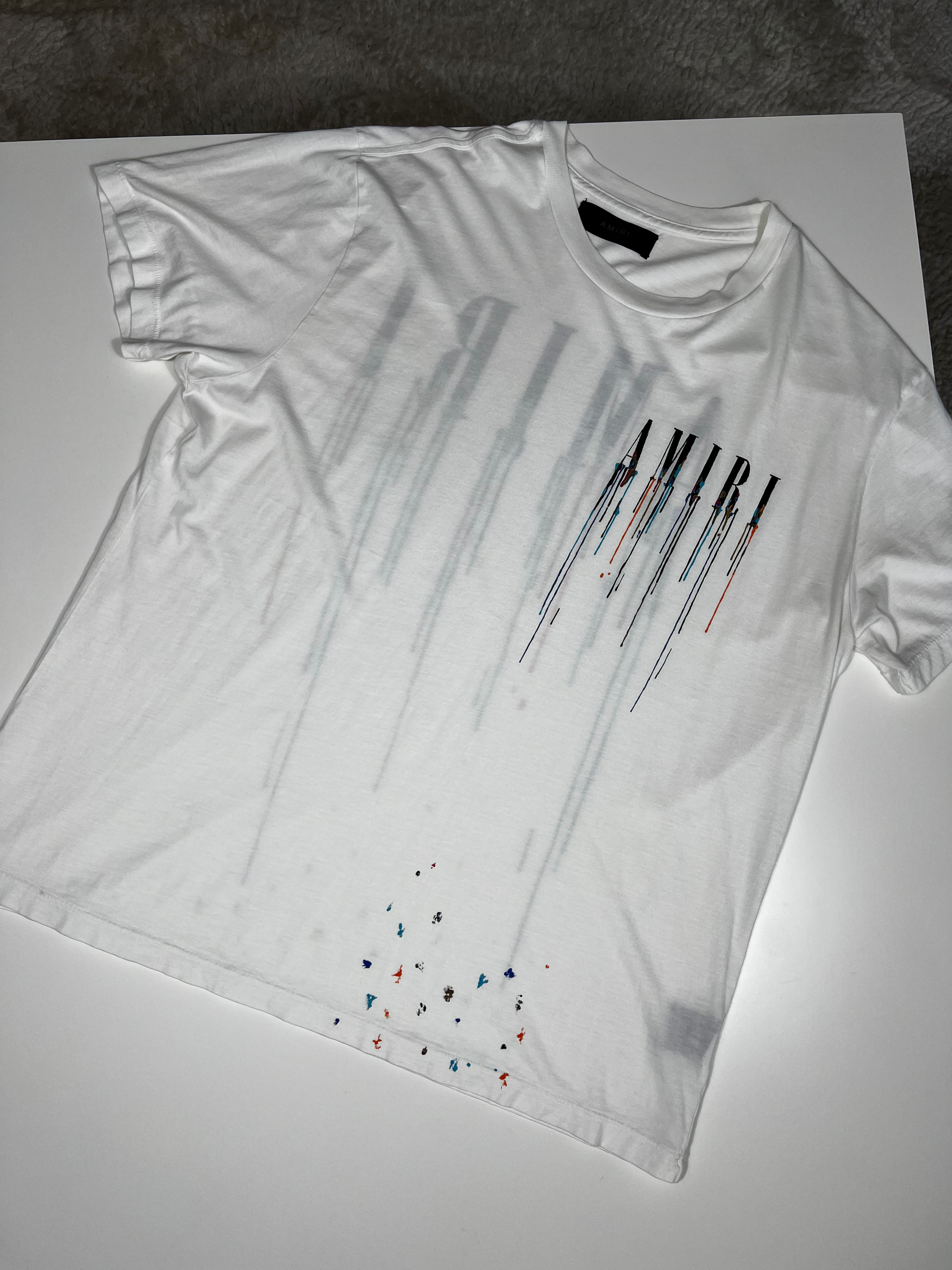 Amiri paint splatter t-shirt