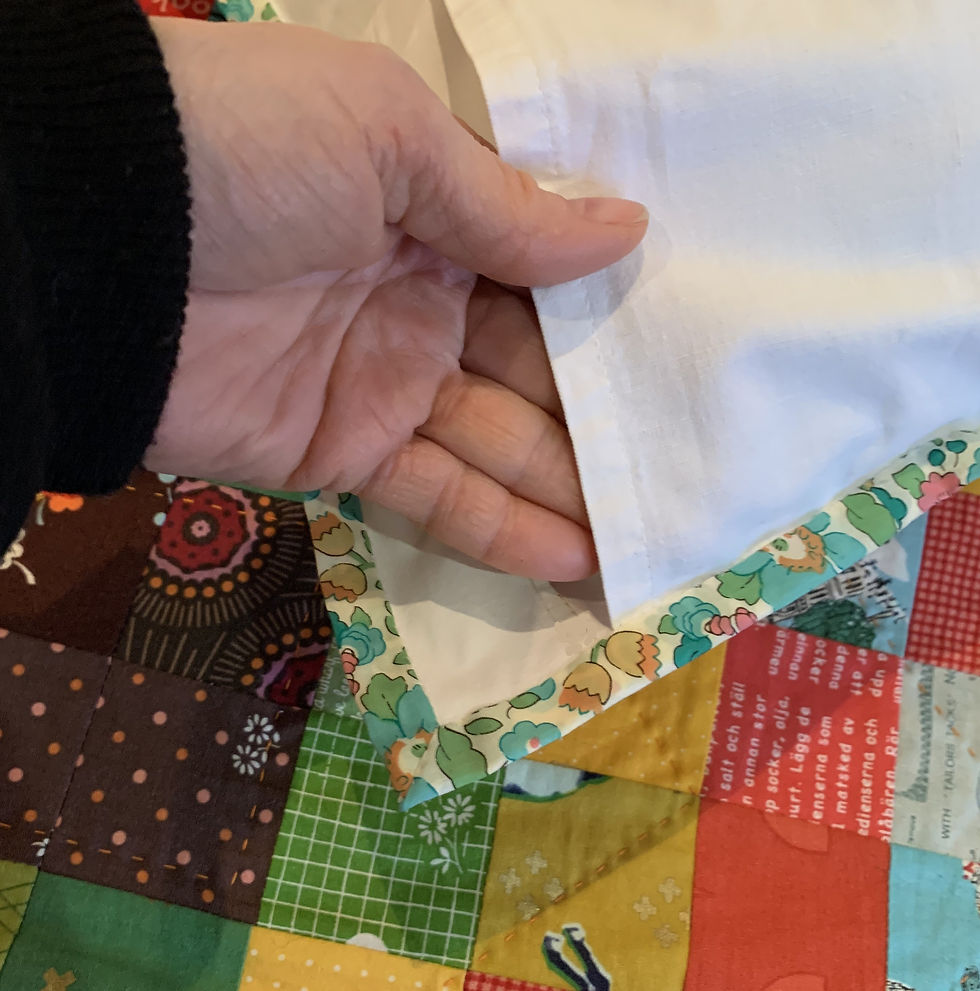 Thumbnail: Pillowcase Sewing Pattern with Liberty London binding trim