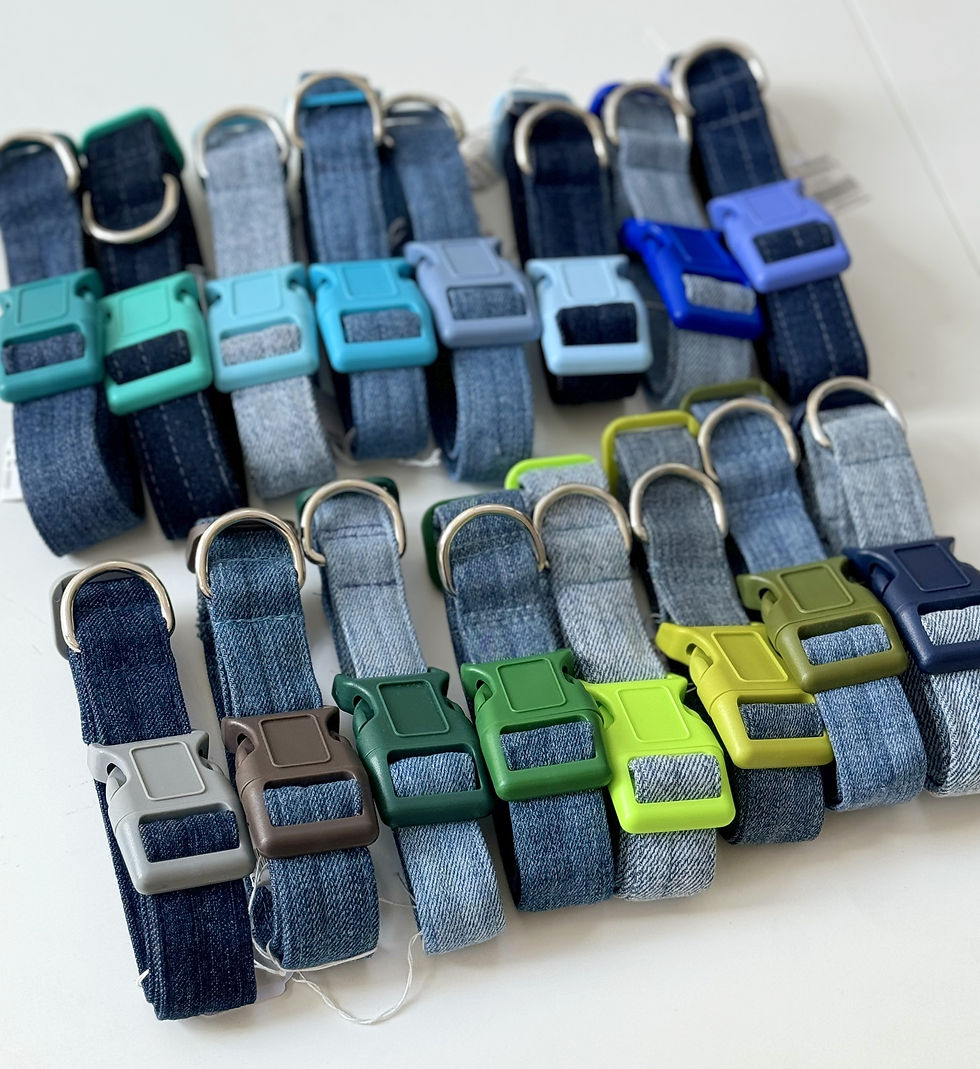 Thumbnail: Dog Collar Sewing Pattern: DIY Denim or Cotton Pet Collars (PDF Pattern)