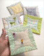 Origami Quilt Blocks Sewing Pattern: Japanese Fabric Folding Quilt as you go Patchwork PDF