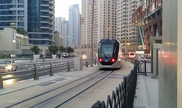public transport tram dubai