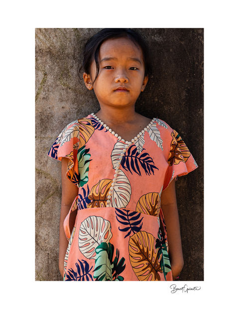 Young girl near Vang Vieng in Laos