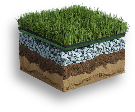 Evergreen Grass Depot 3D Turf Block Render