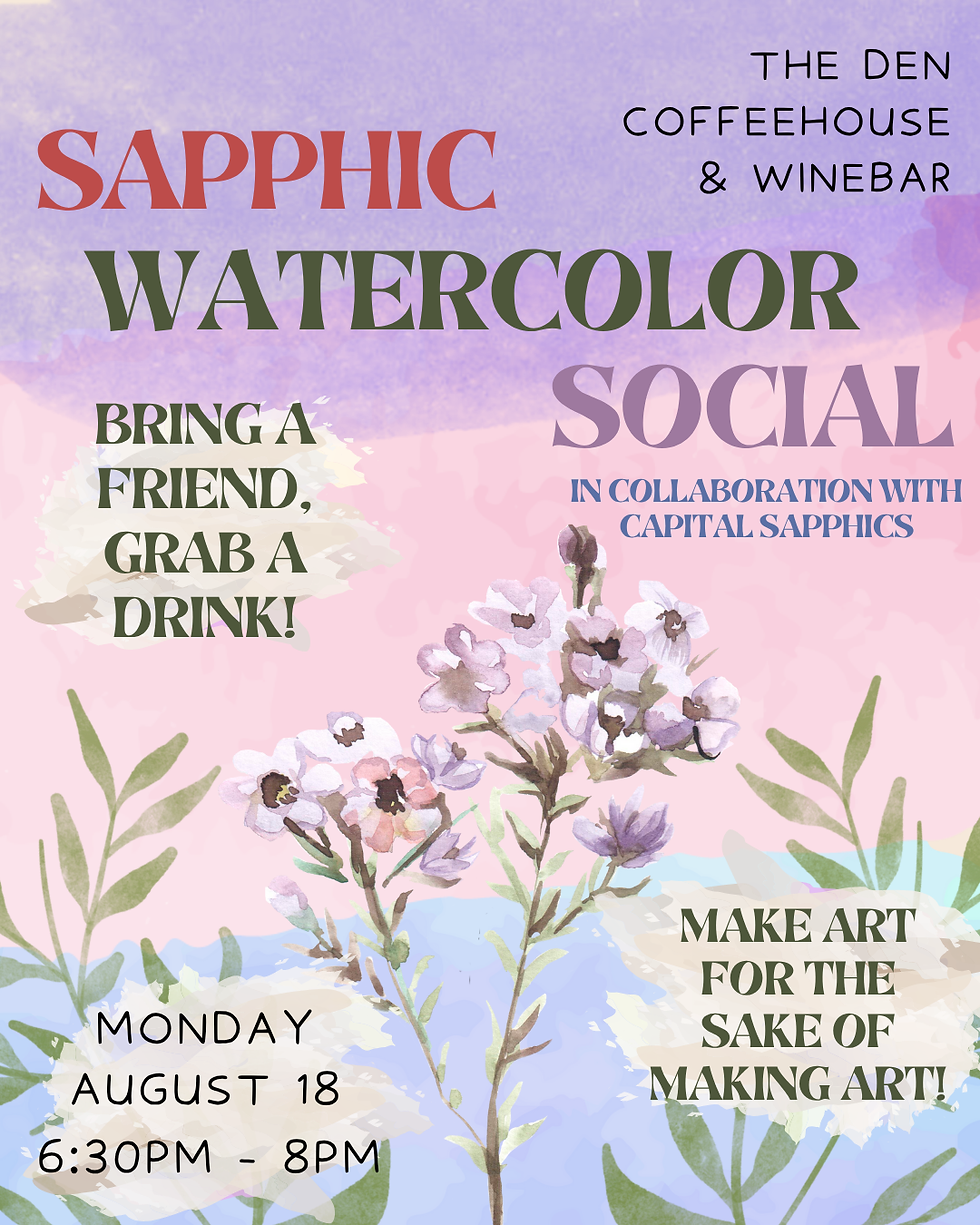 Sapphic Watercolor Social
