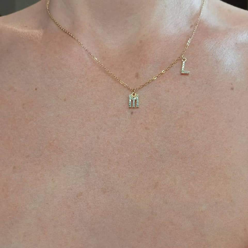 Miniature : Collier lettre sur commande