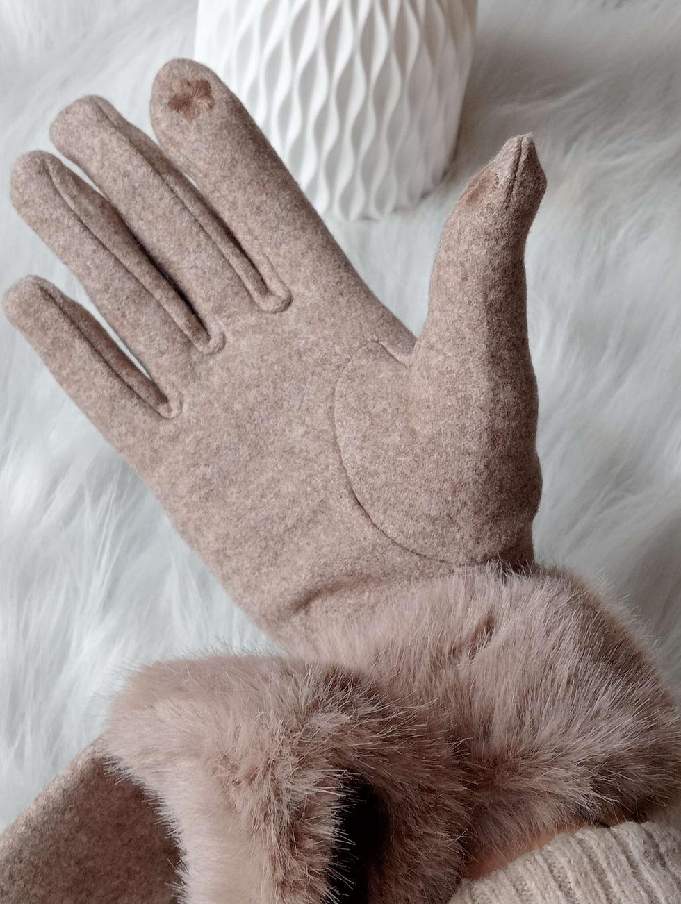 Miniature : Gant fourure 