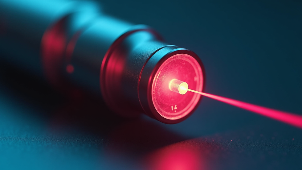 Close-up view of a laser device used for turbinate reduction