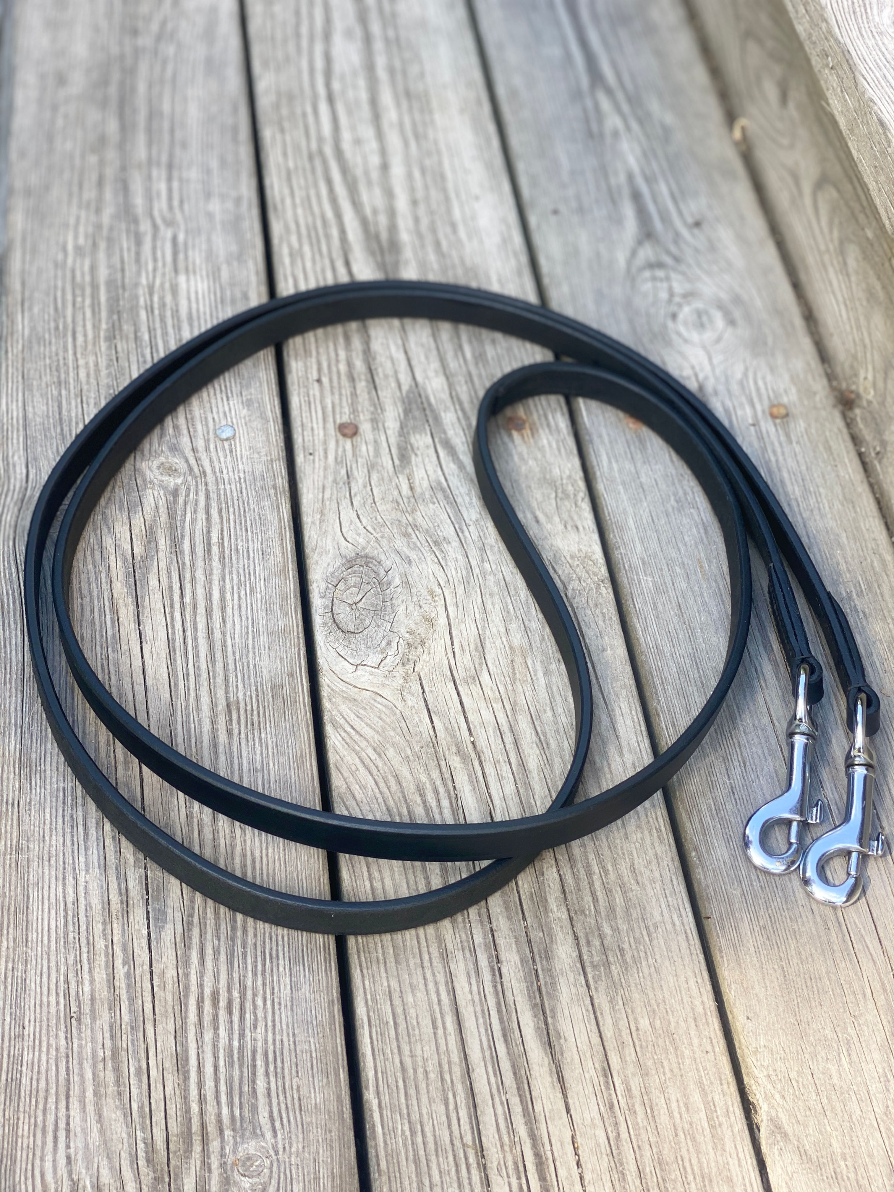 Läder tyglar utan stroppar -220 cm !