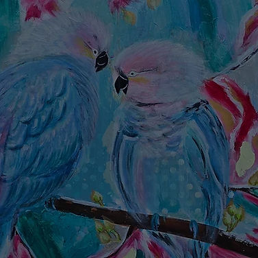 two birds in a jungle