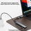 Thumbnail: USB C Hub USB Hub 3.0, Aluminum 7 in 1 USB Extender, USB Splitter with USB 3.0,