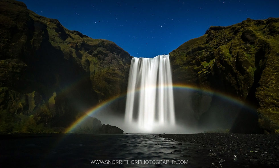 Skógafoss_Moonbow