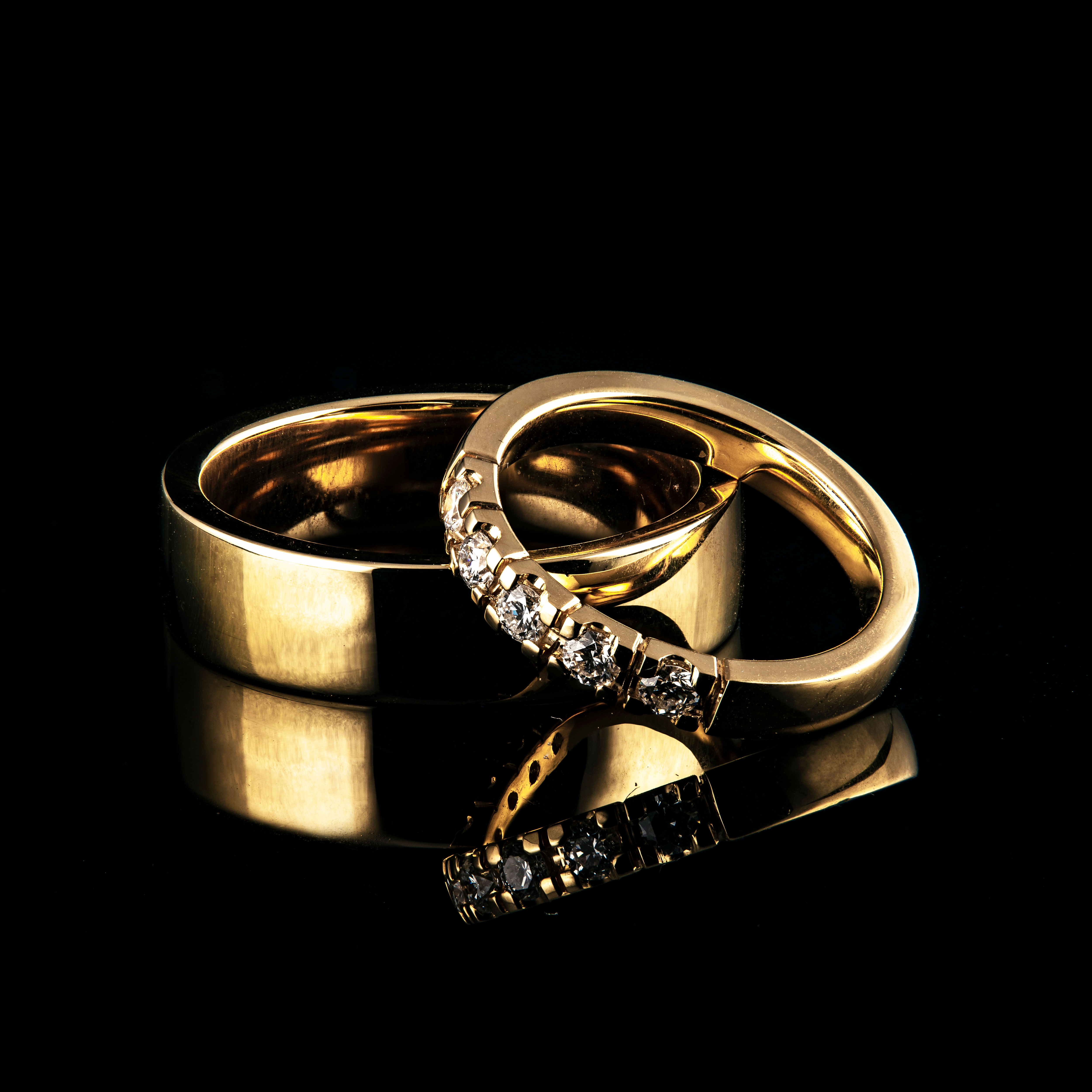 14k giftingahringar.