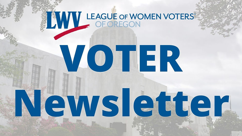 President's Column - VOTER Q4 2021