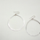 Thumbnail: Silver Lunar Hoops (size MEDIUM)