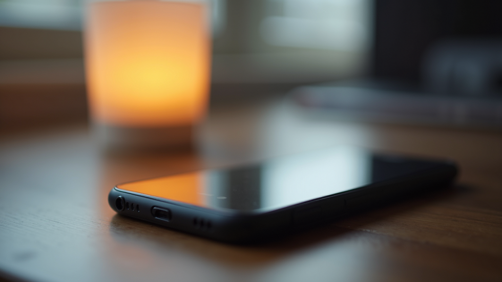 Close-up view of a smartphone displaying social media engagement