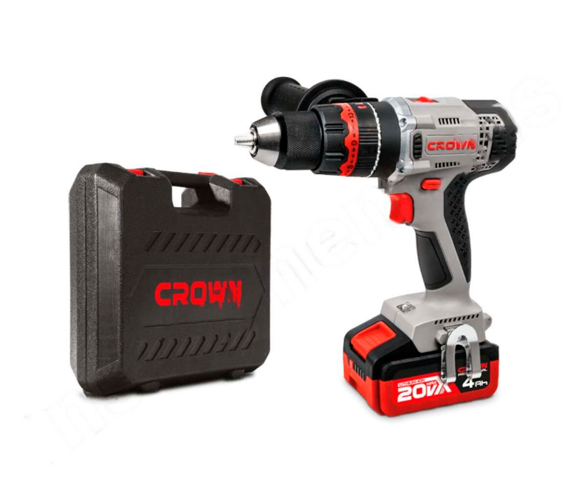 Аккумуляторный шуруповерт Crown CT21076HMX-4 BMC