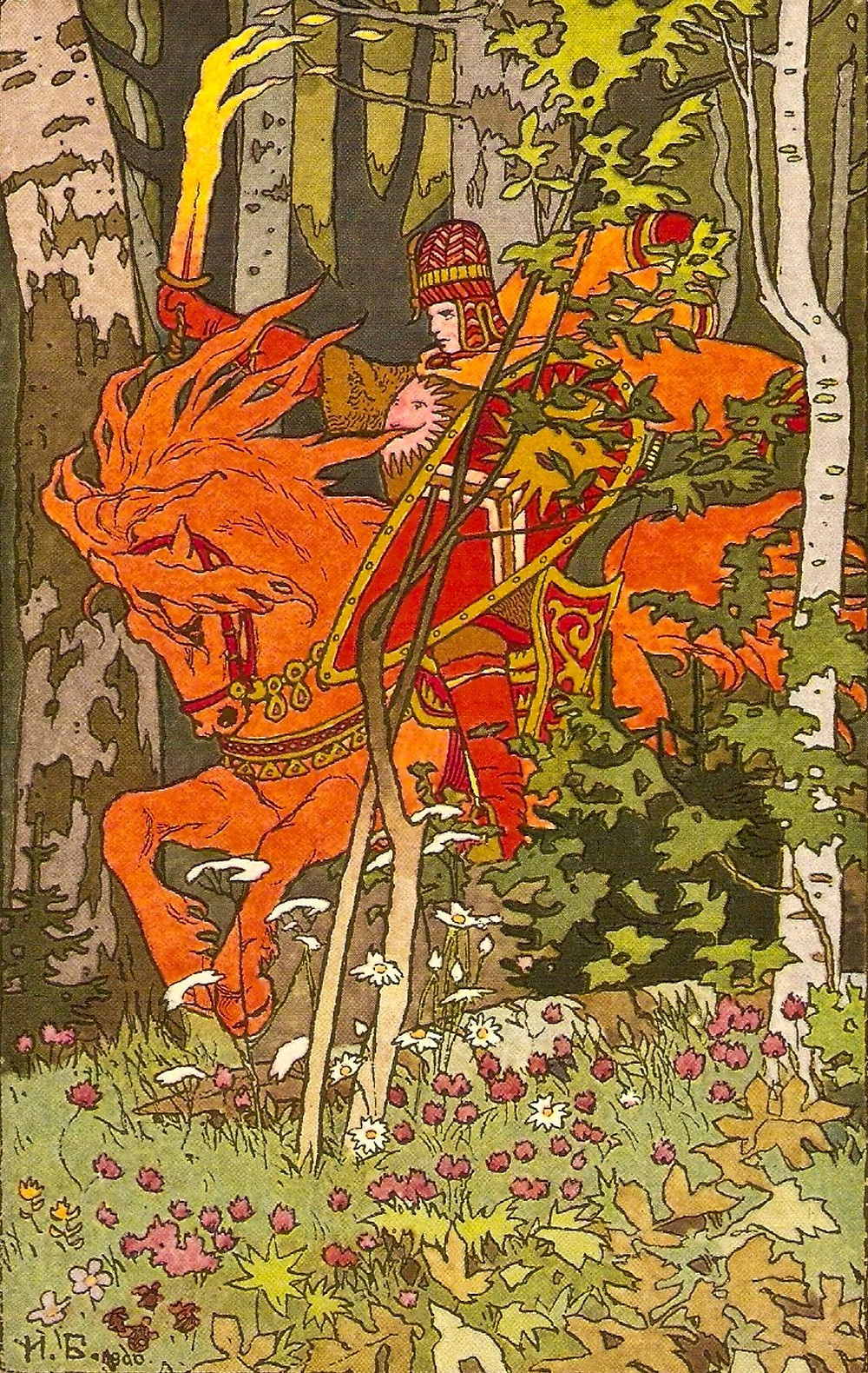 "Dawn" by Ivan Bilibin