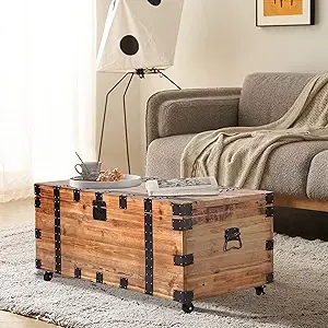 Embrace Rustic Charm: The Shipping Crate Coffee Table – A Stylish Addition to Your Home Decor