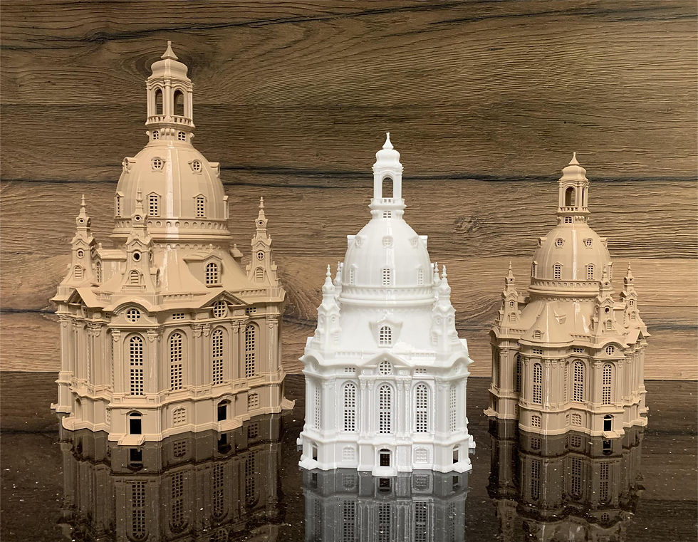 Miniaturbild: Frauenkirche - Das Wahrzeichen von Dresden als 3D gedruckte LED Lampe