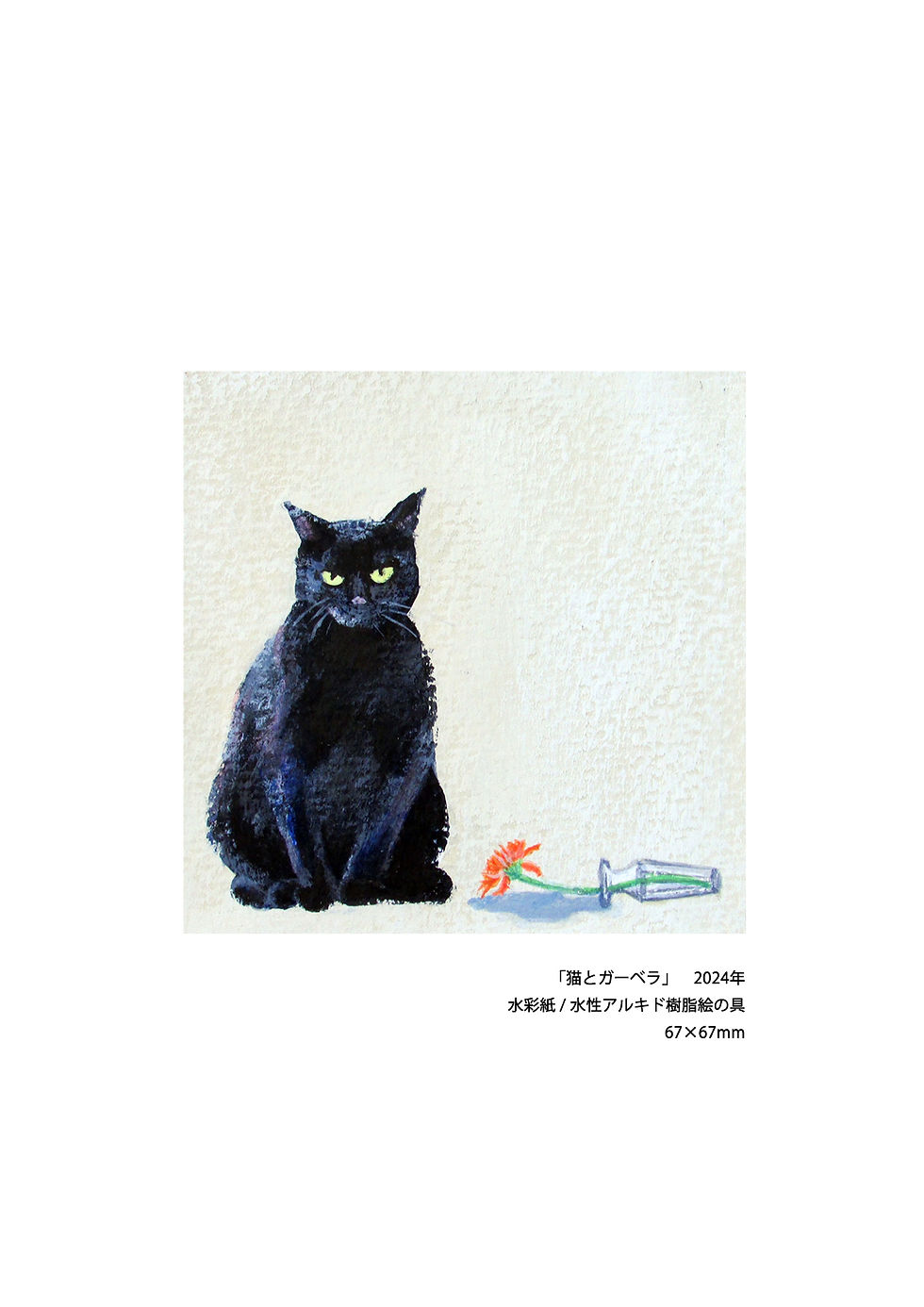 猫とガーベラ 2024