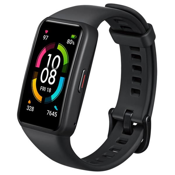 Thumbnail: Huawei Band 6 Black Touch Screen Fitness Smartwatch