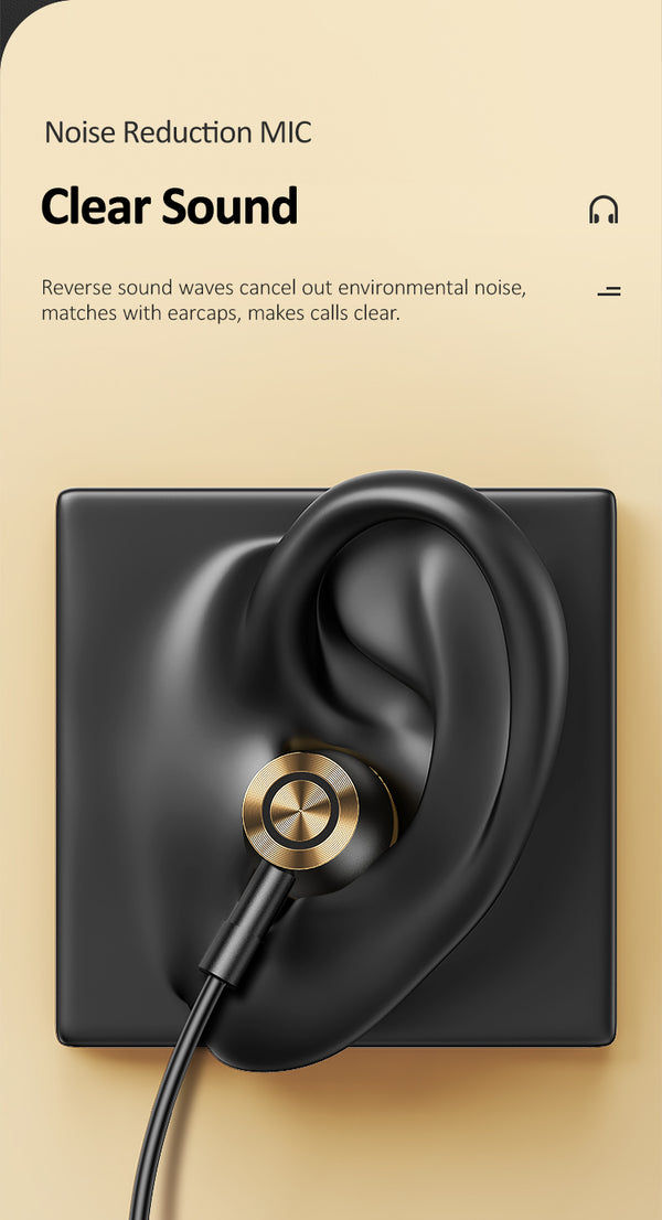 Thumbnail: USAMS Type-C Wired Earphones with Volume Tab with Metal Tips