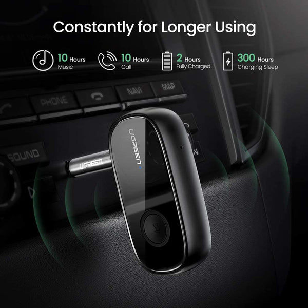 Thumbnail: UGREEN Bluetooth Wireless Car Receiver 5.0 Audio Adapter