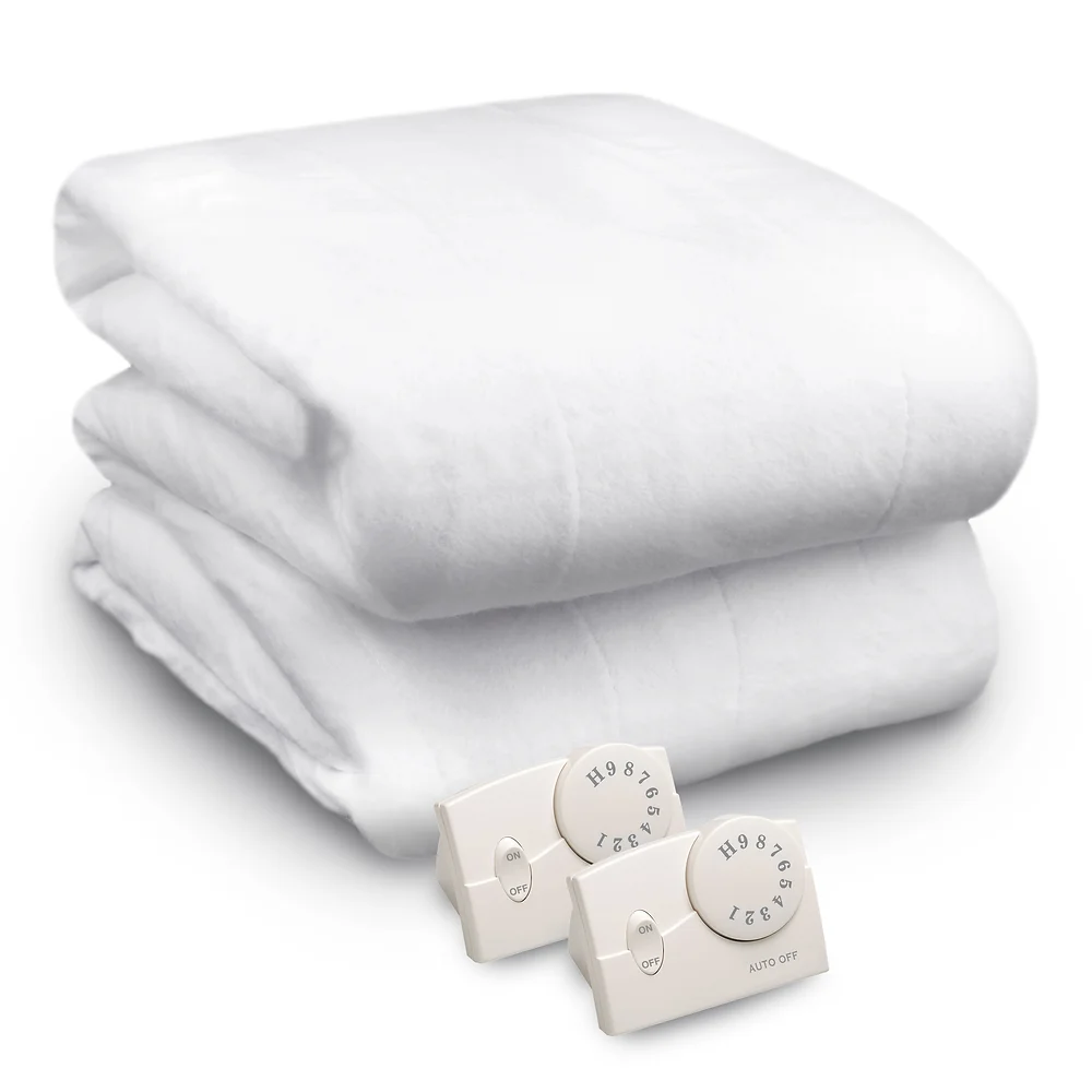 Biddeford Heated Mattress Pad Queen With 2 Controllers 60 X 80