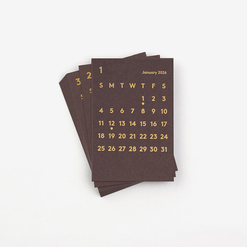 CLARA Calendar Refill 2026 Brown｜卓上カレンダー | JACKAL