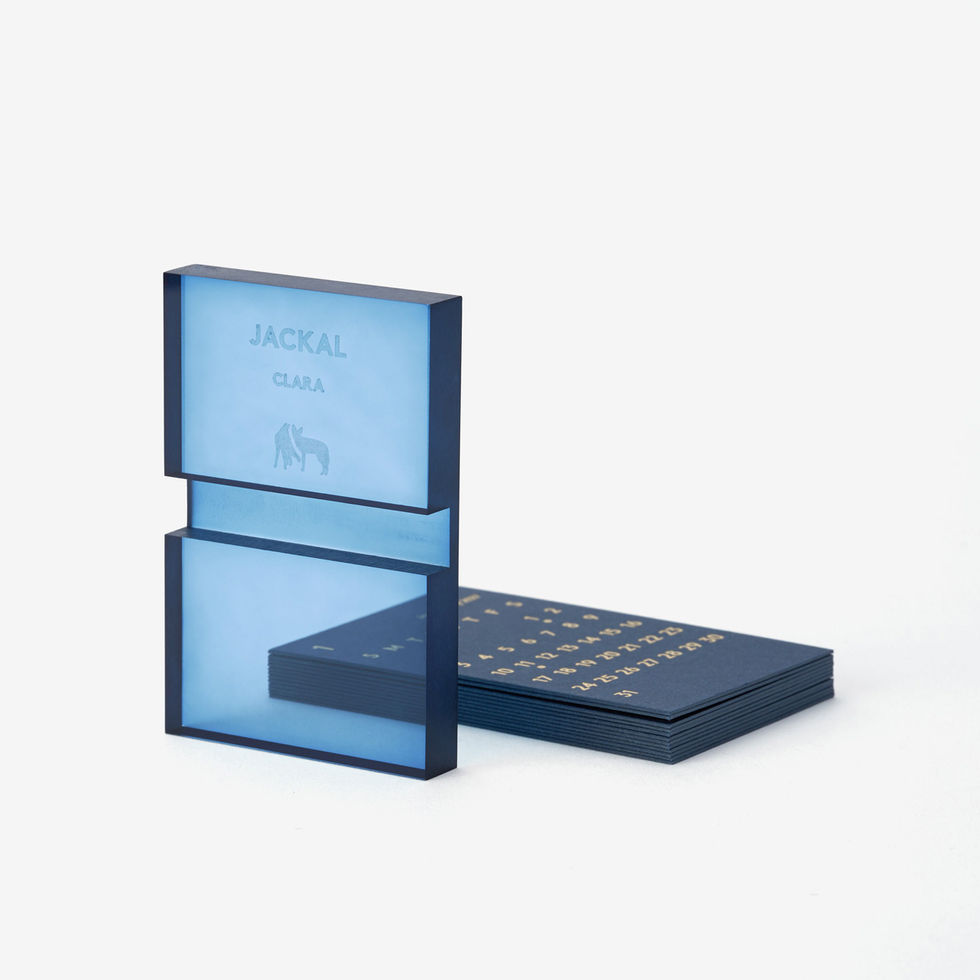 CLARA Desk Calendar 2027 Navy