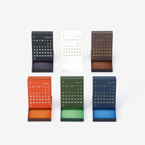 CLARA Desk Calendar 2027 Olive｜卓上カレンダー | JACKAL