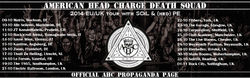 Tour Dates for American Head Charge