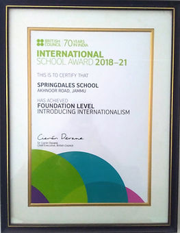 International School Award          2019-22
