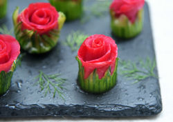 Michigan Beet-Cured Salmon Rose Buds