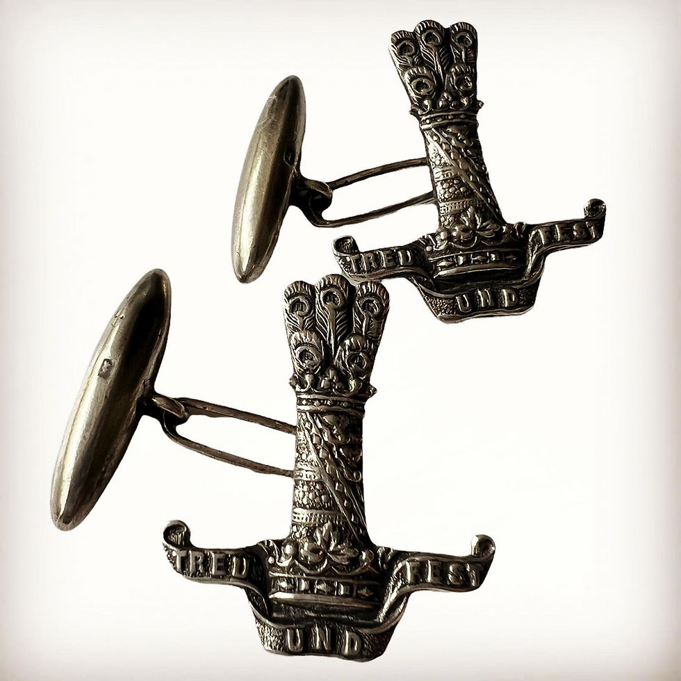 Thumbnail: Regimental Cufflinks to the 11th Prince Alberts Own Hussars