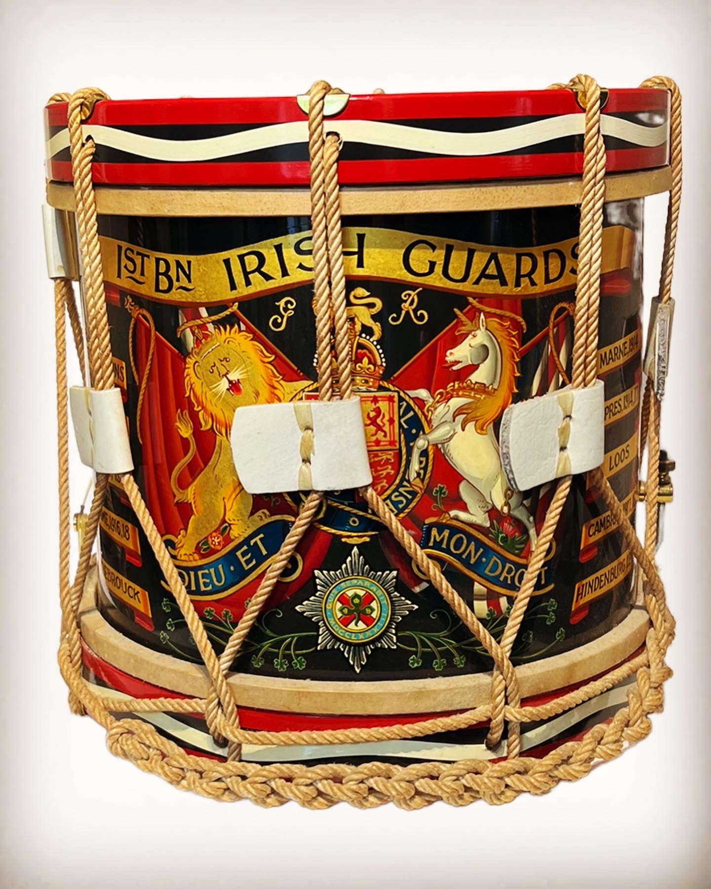 1st Bn Irish Guards Side drum