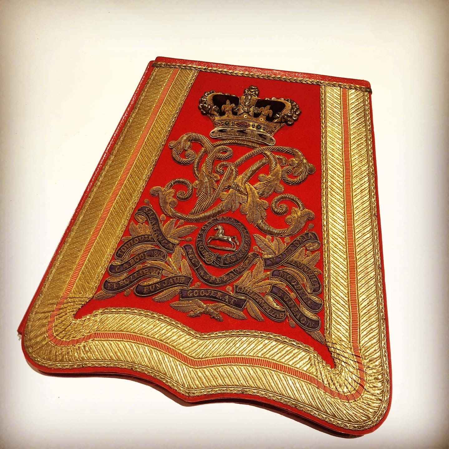 Victorian 3rd Hussars Sabretache Writing Folio