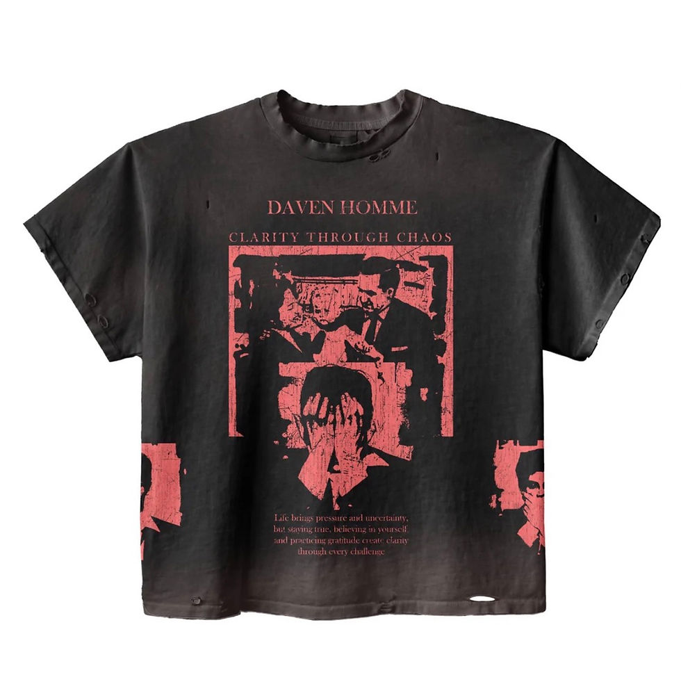 Thumbnail: DAVEN HOMME Clarity Through Chaos Tee 