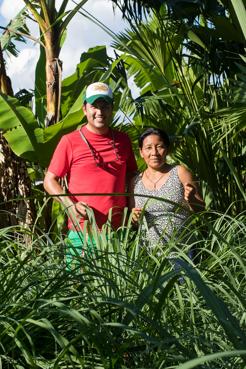 Guillermo junto a Martita, representante de la comunidad del Tena