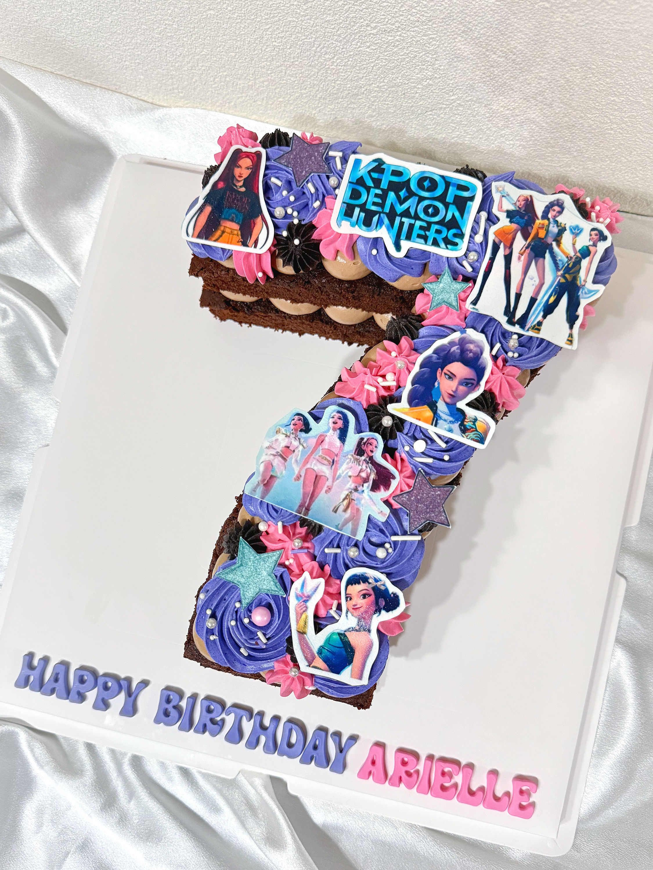 K-Pop Demon Hunter Letter/Number Cake