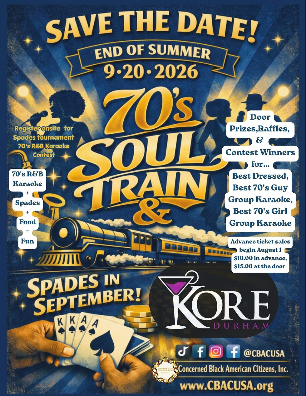 End of Summer 70's R&B Soul Train & Spades in September