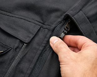 Jacke mit Reißverschlüssen