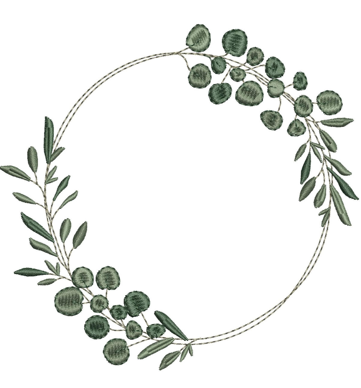 Stickdatei "Eukalyptuskranz"
