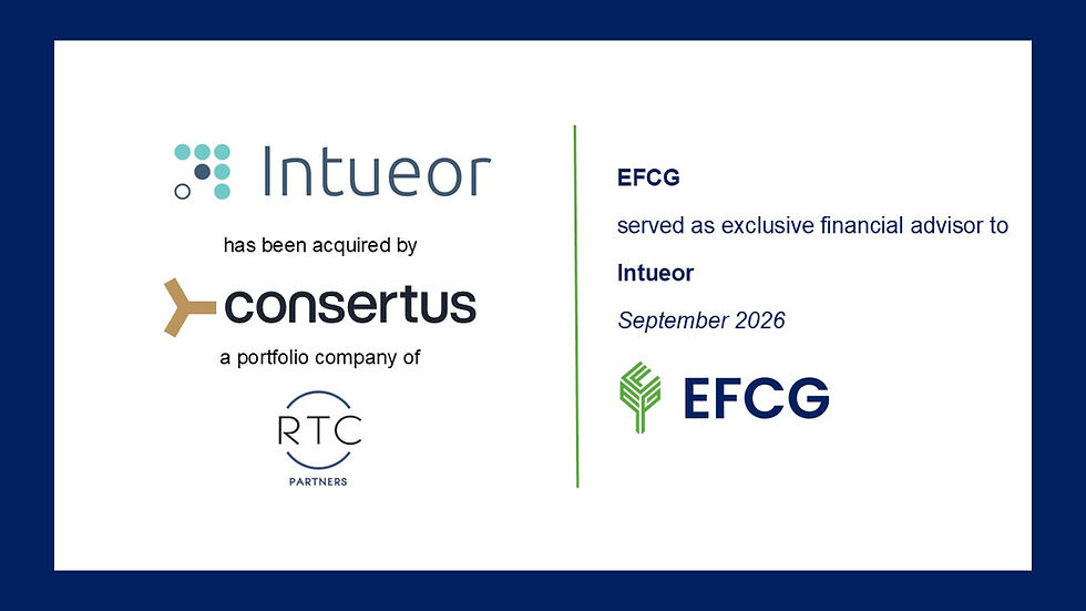 EFCG Advises Intueor Consulting on Its Sale to Consertus