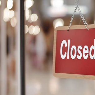 A "Closed" sign