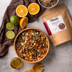 SALADA DE QUINOA E TÂMARA