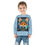 Thumbnail: Kitsune Fox-Green n Gold Hoodie Starry Night Sky-Toddler Long Sleeve Tee