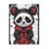 Thumbnail: Panda in Red n Black Sleeveless Hoodie- Gender Neutral Soft Fleece Baby Blanket