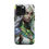 Thumbnail: Luna Moth Faery White Corset Green Crystals Closeup-Tough Phone Cases