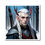 Thumbnail: Male Elven Warrior with Long Silver Hair-Blue Cloak and Red Horns -Magnets